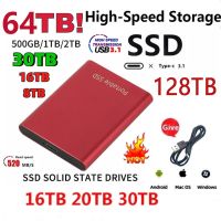 SSD พกพา HDD 500GB 1TB 2TB ฮาร์ดไดรฟ์เสริม2TB 4TB โซลิดสเตทไดรฟ์500ฮาร์ดดิสก์ขนาด GB USB 3.1 4เทราไบต์ SSD SSD สำหรับแล็ปท็อป