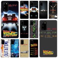 [Hot K] เคสโทรศัพท์ซิลิโคนกลับไปยังอนาคตสำหรับ Samsung Galaxy S22 Pro S21 S20 FE อัลตร้า S10ไลต์ S8 S9 S10 S10E แถมกรอบสีดำแบบนิ่ม