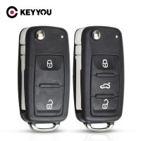 JHTJHNDTGFJHND KEYYOU 20X สำหรับ VW โฟล์คสวาเกน S Koda O Ctavia กอล์ฟ Mk6 Tiguan โปโล P Assat CC ที่นั่งปลอกกุญแจรีโมทเชลล์เปลี่ยน2/3ปุ่ม