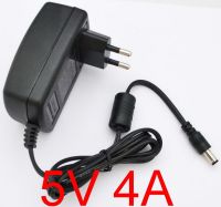 ตัวแปลงไฟ AC จ่ายไฟ4A 100V-240V อะแดปเตอร์ EU 5V 5.5มม. 4000mA X2.1 DC-2.5มม. ปลั๊กวงจรไฟฟ้าและชิ้นส่วน