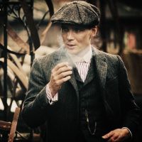 หมวกเบเร่ต์ Peaky Blinders ผู้ชายหมวกแปดเหลี่ยมหมวกช่างสีฤดูใบไม้ร่วงและฤดูหนาวหมวกหมวกกลมขนสัตว์สไตล์ญี่ปุ่นแบบมีสายคาด