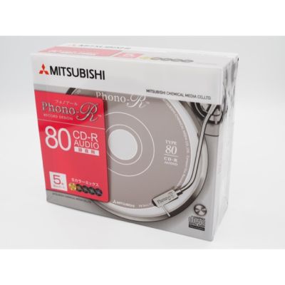 CD-R AUDIO MITSUBISHI (แพ็ค 5 แผ่น 5 สีลายแผ่นแสีย)