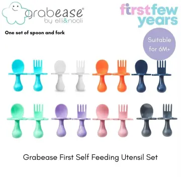 Grabease First Self Feeding Utensil Set - 10 colours