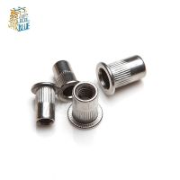 ❀►♀ 10/20/50/100Pcs M3 M4 M5 M6 M8 M10 Aluminum Alloy Rivnut Flat Head Threaded Rivet Insert Nutsert Cap Rivet Nut 50/100Pcs/Box