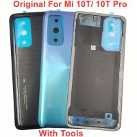 ฝาหลังเหมาะสำหรับ Xiaomi Mi 10T 10T Pro 5G ฝาหลังปิดโทรศัพท์กระจกด้านหลังแข็ง Mi 10T Pro เคสแผงตัวเครื่อง + กาว