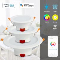 1pcs Newest Smart Zigbee 3.0 Downlight 5/7/9W RGBCW Ceiling Light EWeLink APP Remote Control Work With Alexa Google Home