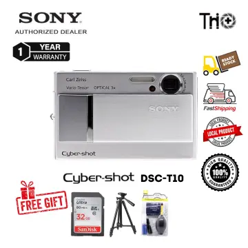 Sony Cybershot DSC-T10 7.2MP Digital Camera with 3x Optical Steady Shot  Zoom (Silver)