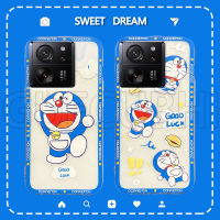 เคสXiaomi 13T Pro 13T การ์ตูนน่ารักโดราเอมอนรูปแบบปลอกซิลิโคนอ่อนนุ่มใส Xiaomi 13T Pro 13T ปกโทรศัพท์