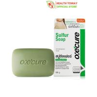 Oxe Cure สบู่ก้อน สำหรับผิวหน้า และผิวกาย Sulfur Soap 100 g ลดสิว กำจัดเชื้อแบคทีเรีย ลดปัญหากลิ่นตัว