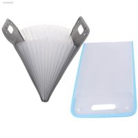 ☃❀❏ 2Pcs Accordion Folder Handheld Accordion File Pouch Plastic Reusable File Storage Bag Document Pouch