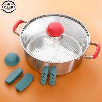 【cw】 Silicone Pan Handle Cover Heat-Resistant Pot Lids Knob Lifting Cookware Parts 【hot】