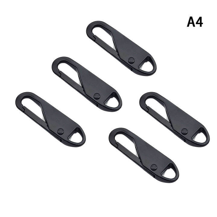💖New Production💖 5 Pcs Metal Zipper Pull Replacement Detachable Zipper
