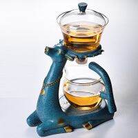 Creative Tea Teapot Coffee Deer Base Full Pot Infuser Drip Glass Heating Heat-resistant Tea For Automatic Make Turkish