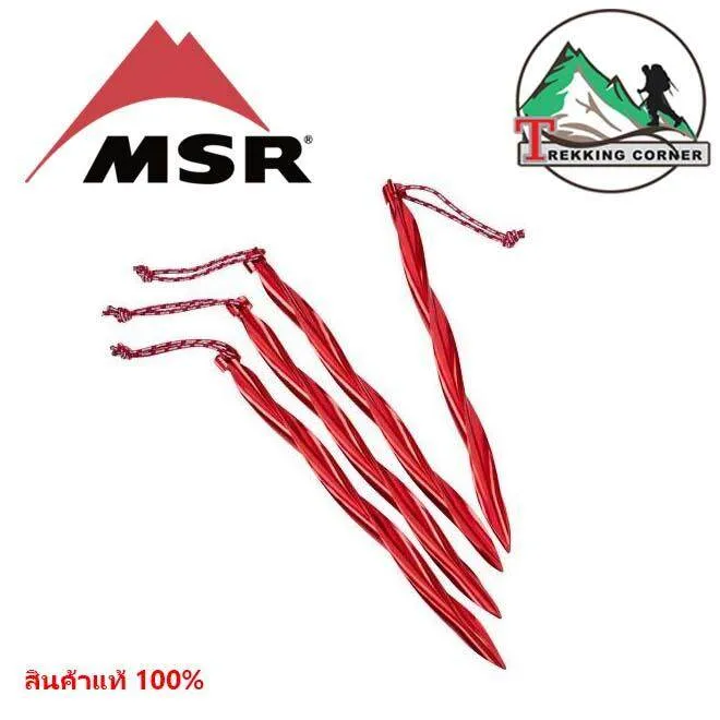MSR สมอบก แบบเกลียว Cyclone Tent Stakes Lazada.co.th