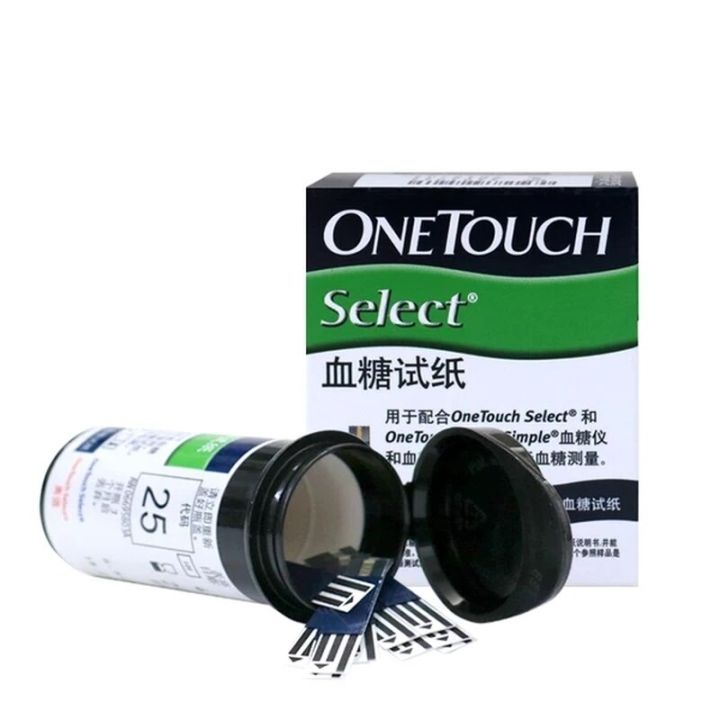 exp-2024-10-one-touch-select-simple-test-strips-100แผ่น-blood-glucose-glucometer-tester