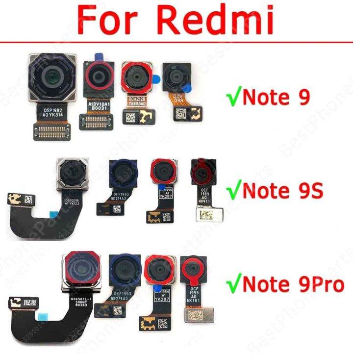 กล้องหลังด้านหลังของแท้สำหรับ-redmi-note-9-pro-9s-9pro-note9โมดูลกล้องด้านหลังหลักชิ้นงอสำหรับเปลี่ยนอะไหล่