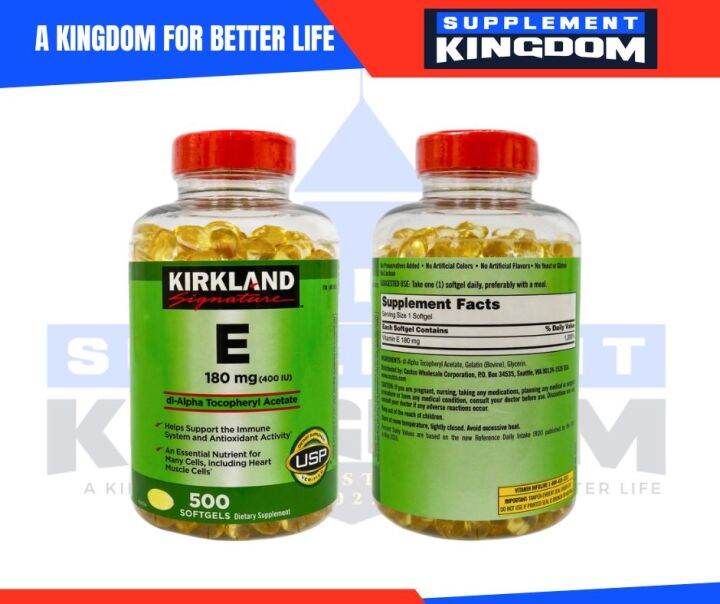 KIRKLAND Vitamin E 180mg 400 IU Lazada PH
