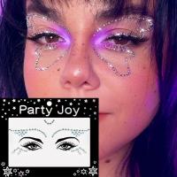 1 Sheet Face Jewels Stickers Diamond Festival Party Makeup Body Art Eyeliner Jewelry Eyes Rhinestones Temporary Tattoos Beauty Stickers