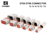 Deutsch DT Connector DT06-2S/DT04-2P 2P 3P 4P 6P 8P 12P Waterproof Electrical Connector for Car Motor With Pins 22-16AWG