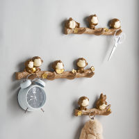 Creative Nordic Decoration Simple Monkey Animal Hook Wall Pendant Wall Hanger Home Storage Decorative Hook Bathroom Accessories