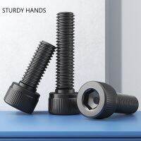 100Pcs Hex Hexagon Socket Flat Head Screws M2 M2.5 M3 M4 M5 M6 M8 M10 Alloy Steel Black Security Screws Furniture Hardware