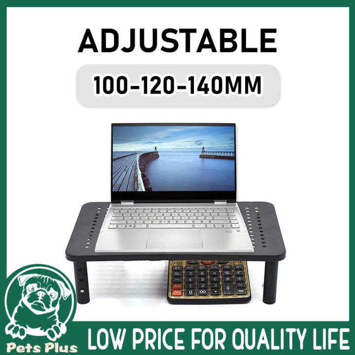 Laptop Computer Monitor Stand Riser Office Furniture Mesh Platform