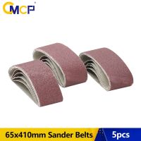 ↂ CMCP 5pcs Abrasive Sanding Belts For Polishing Tool 65x410mm Sander Belt Sander Attachment Grinder Polisher Power Tool Accessory