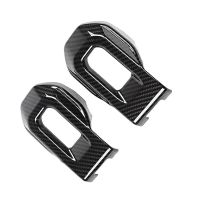 dvvbgfrdt 2Pcs Hood Latch Lock Catch Decoration Cover Trim Accessories For Jeep Wrangler JL JLU Gladiator JT 2018-2023 ABS Carbon Fiber