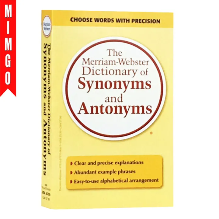 Merriam ster Dictionary Of Synonyms And Antonyms Lazada PH