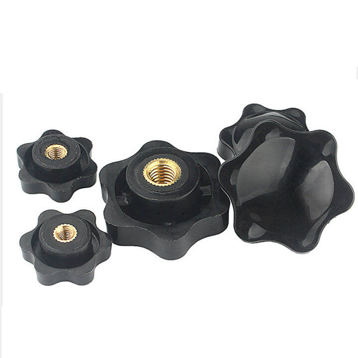 10-5-pcs-m5-m6-m8-m10-พลัมมือขันถั่วจับด้าย-star-mechanical-black-thumb-nuts-หนีบลูกบิดด้วยตนเอง-nuts-shop5798325