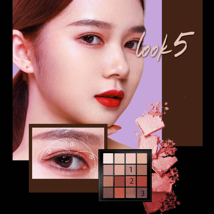 จัดส่งทันที-nyx-eyeshadow-palette-16-color-อายแชโดว์-เครื่องสำอาง-พาเลทอายแชโดว์-สีเอิร์-ธ-อายแชโดว์ไฮกลอส