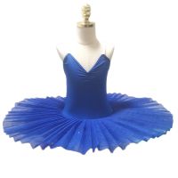 hot【DT】 Ballet Tutu Skirt Lake Childrens Performance Costume Kids Belly Clothing