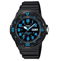 Casio MRW-200H-2BVDF สายเรซิ่นนาฬิกา MRW-200H-2B MRW200H-2B สำหรับผู้ชาย