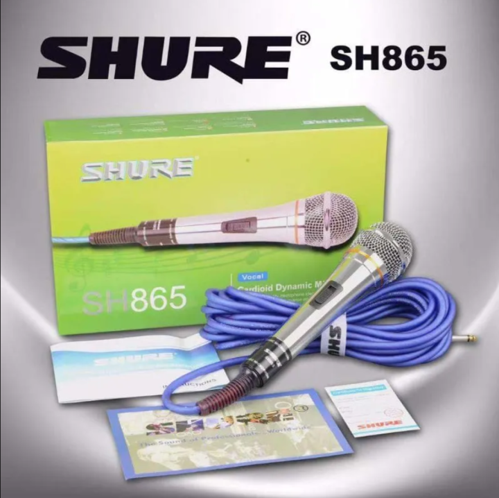 SHURE SH865 Wired Microphone Professional quality microphone With Mic