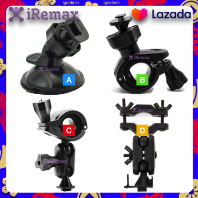 iRemax ขาดูดกระจกกล้องติดรถ ขากล้องติดรถยนต์ขายึดแกนกระจกมองหลังแบบหัวเกลียวหัว G1W A100+