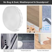 Self Adhesive Door Bottom Seal Strip Weather Strip Silicone Soundproofing Window Windshield Sealing Draught Dust Insect Tape Decorative Door Stops