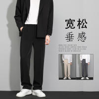 Spot Bingshi Casual Trousers Summer Male Slim Straight Pants, Tide MenS Thin Dried Fast -Drying, Small West Pants