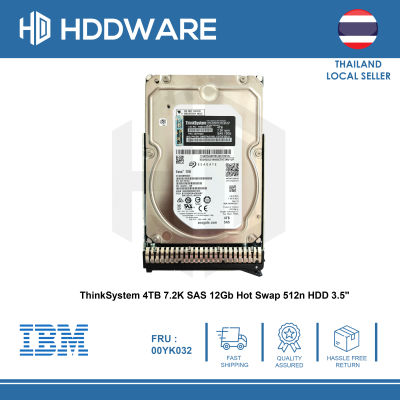 ThinkSystem 4TB 7.2K SAS 12Gb Hot Swap 512n HDD 3.5" // 7XB7A00043 // 00YK032