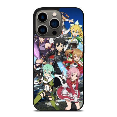 Sword Art Online Character Phone Case for iPhone 14 Pro Max / iPhone 13 Pro Max / iPhone 12 Pro Max / XS Max / Samsung Galaxy Note 10 Plus / S22 Ultra / S21 Plus Anti-fall Protective Case Cover 244