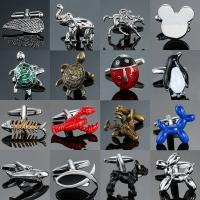 XKZM New luxury brand Cuff-links of high-grade Dog fish lobster Tortoise Animal Cufflinks men 39;s shirts jewelry free shipping