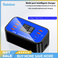 8พอร์ต8 A Charger Adapter Hub Quick Charge 3.0 USB Multi Port USB Charger Dock Station