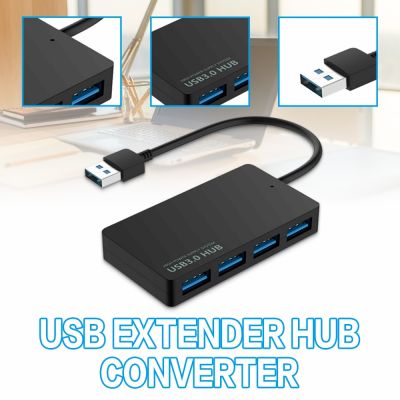 POHIKS 1Pc Konverter Hub Extender Tahan Lama Adaptor USB 3.0 4 Port Portabel untuk Windows XP/Vista/7/8/10