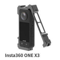 เหมาะสำหรับ Insta360หนึ่ง X3อลูมิเนียมกรงสุนัขกรอบแนวตั้ง,มัลติฟังก์ชั่ป้องกันการวางและการชนกันกรอบโลหะ