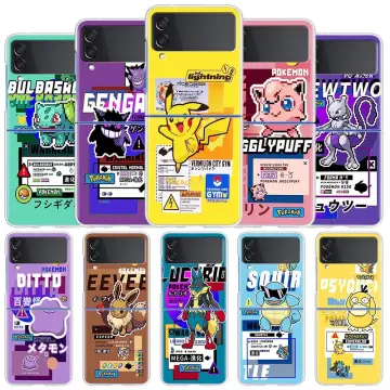 For Samsung Galaxy Z Flip 5/4/3/2 Pokemon Hard Case Cover/Genuine/Pikachu  Gengar