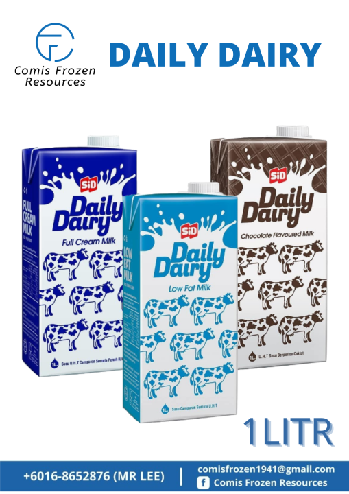 DAILY DAIRY MILK / 1LITR / FULL CREAM MILK / LOW FAT MILK / CHOCOLATE