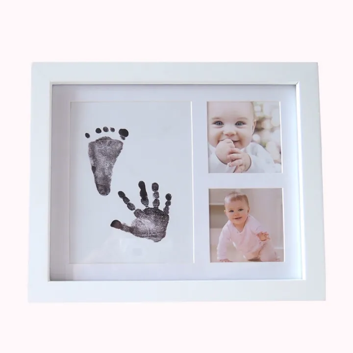 Handprint Footprint Baby Souvenir Photo Frame Full Moon Hundred Days ...