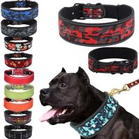 26 Colors Reflective Puppy Big Dog Collar with Buckle Adjustable Pet Collar for Small Medium Large Dogs Pitbull Leash Dog Chain Leashes