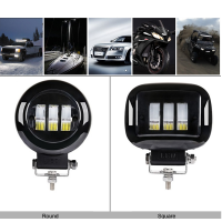 6D เลนส์5นิ้ว30W Square Flood Beam ไฟ Led ทำงานสำหรับรถจักรยานยนต์รถ SUV 4X4รถบรรทุก Offroad 12V ไฟ