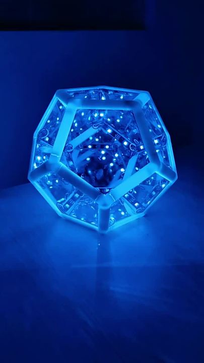 Infinite Dodecahedron Color Art Light, Creative And Cool Space Led