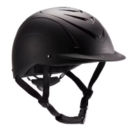 Horse riding helmet in two sizes - S:52–54 cm., M:55–59 cm. - black